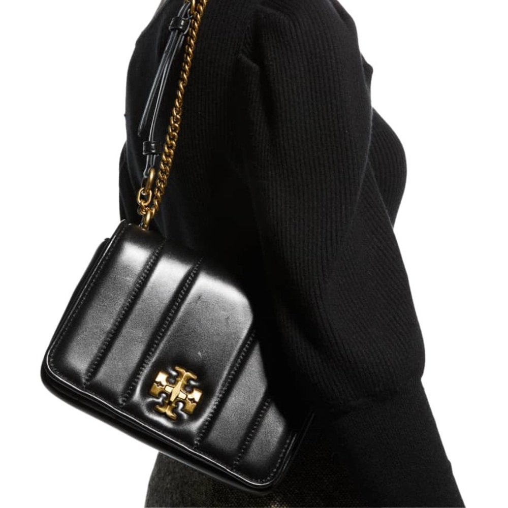 Tory Burch Kira Chain Quilted black NEW - Picture 5 of 13